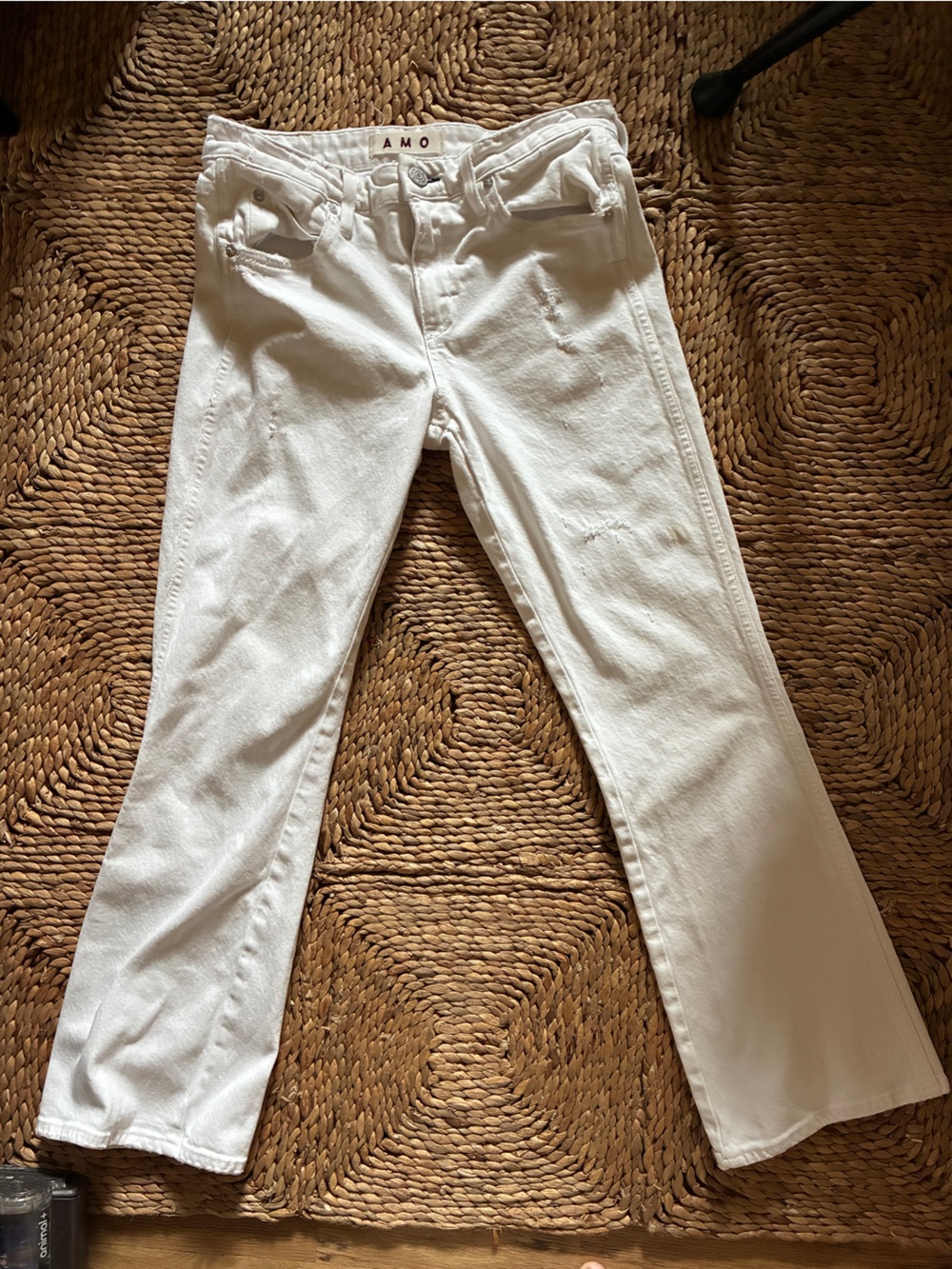 AMO white Jane Jeans in the color Sea Salt